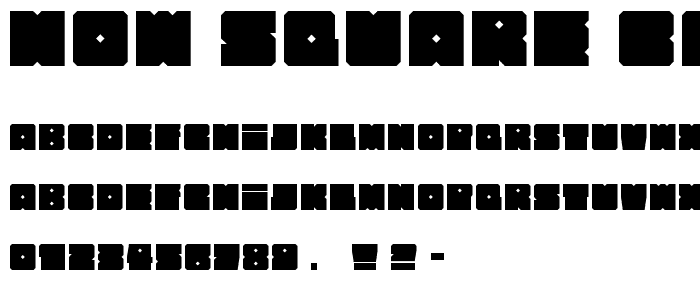 How Square can you get font